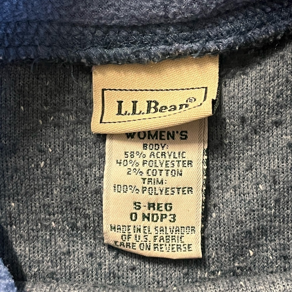 L.L. Bean Blue Turtleneck Sweater women’s size small - Picture 2 of 5